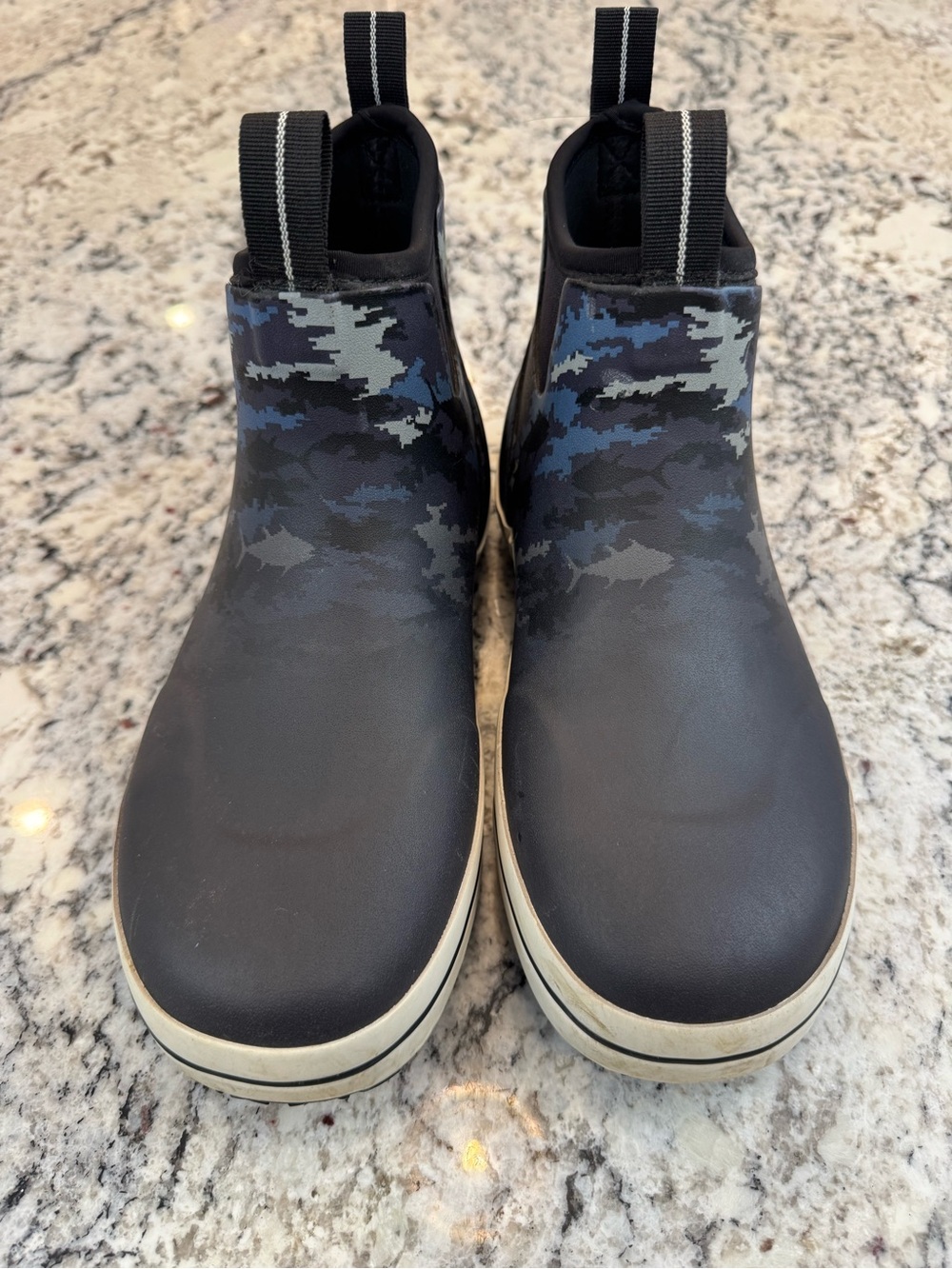 Salt Life Men’s Size 7 Waterproof Camo Deck Rain Boots Fishing Boating - Picture 3 of 11